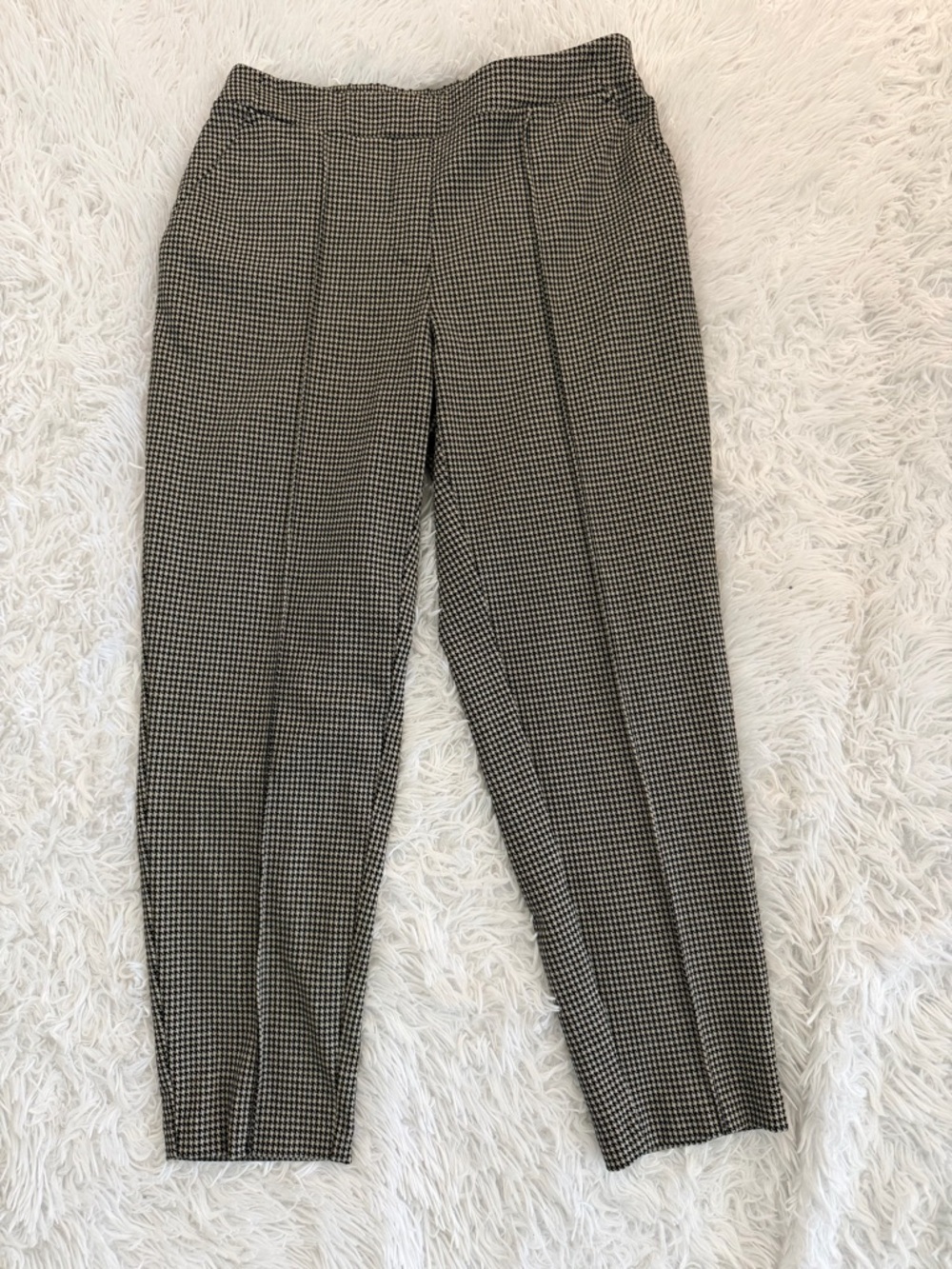 Nine West Relaxed Crop Pants – Houndstooth – Size M